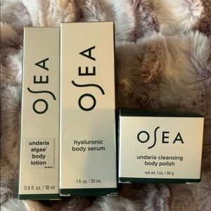 Osea body care Trio in Cream and Green
